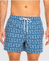 Tolu Australia - Boardshorts with Blue Fishes