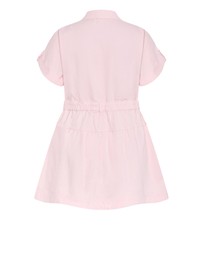 City Chic - Plus Size Ari Denim Mini Dress - heavenly pink