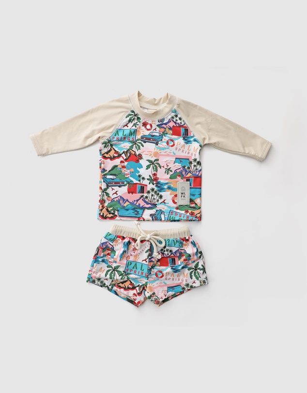 WITH LOVE FOR KIDS - Swim Long Sleeve Rashie Set - Babies - Kids