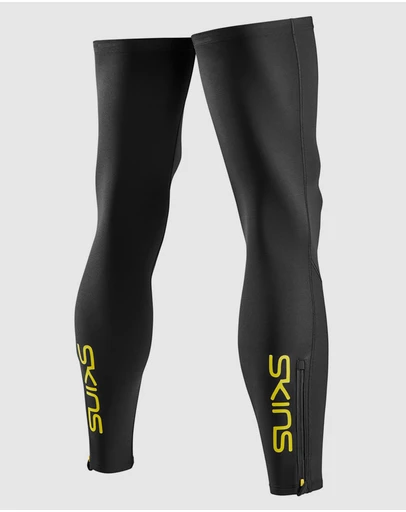 SKINS - SKINS Compression Men's Cycle Cycling Leg Warmer Black