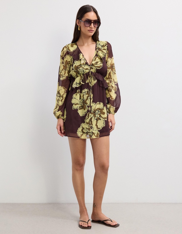 The Fated - Kyla Printed Mini Dress