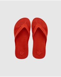 Tolu Australia - Red Thongs For Kids With Arch Support