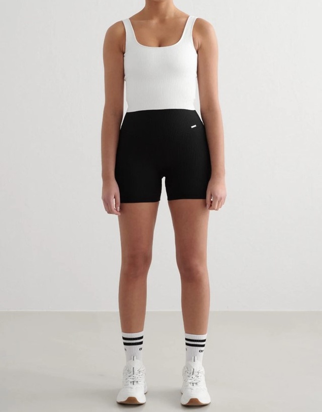 Aim'n - Ribbed Midi Biker Shorts