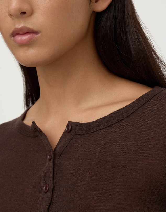 Assembly Label - Nora Merino Wool Henley Top