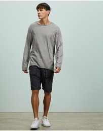 Surrounded By Ghosts - The Trona Cotton Long Sleeve Tail T-Shirt