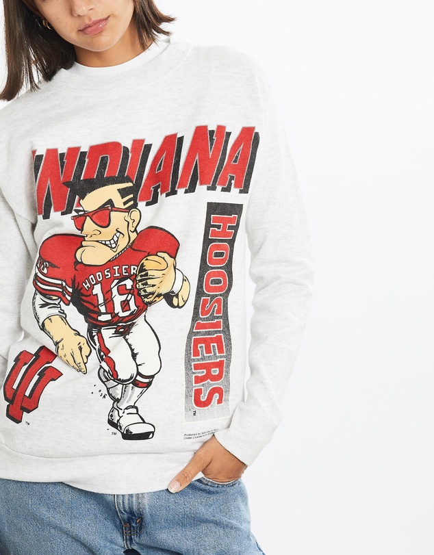 Vintage by The Real Deal - Pre Loved - Vintage 90s NCAA University of Indiana Hoosiers Sweatshirt