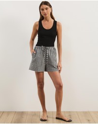 Atmos&Here - Lydia Gingham Shorts