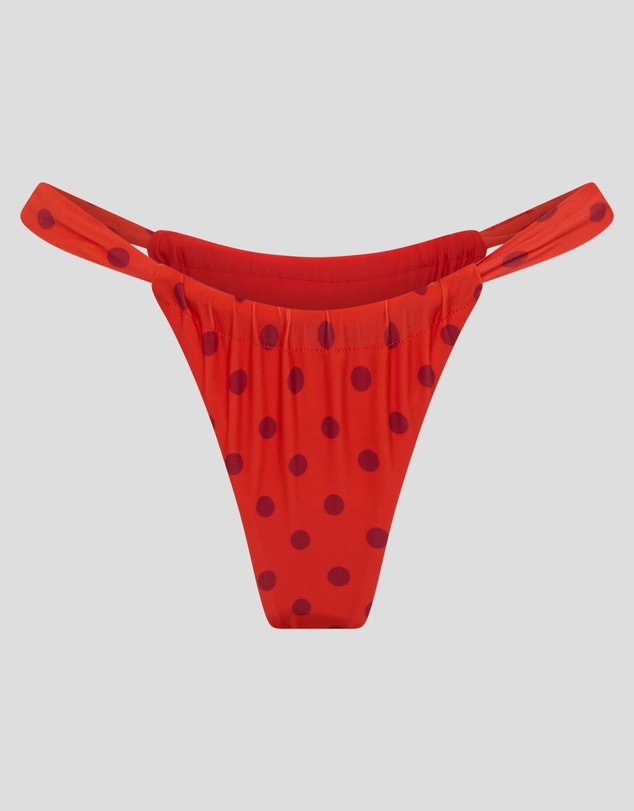Vacay Swimwear - Rhodes Bottom Chilli Polka