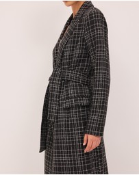 Calli - Nadia Tweed Trench Coat