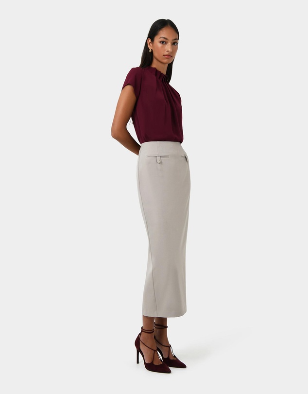 Forcast - Milla Column Midi Skirt