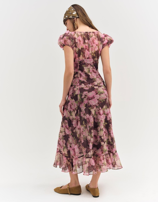 For Love & Lemons - Adeline Floral Midi Dress