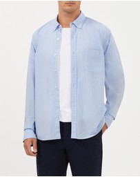 Van Heusen - Washed Sateen Twill Casual Shirt