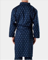 Mitch Dowd - Flint Cotton Robe - Navy