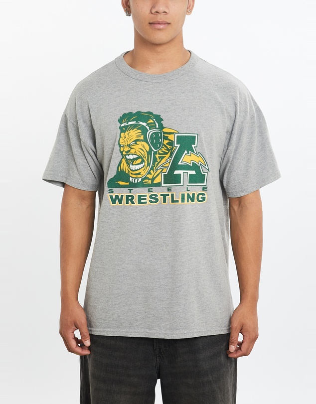 Vintage by The Real Deal - Pre Loved - Vintage 90s Russell Athletic Steele Wrestling Tee