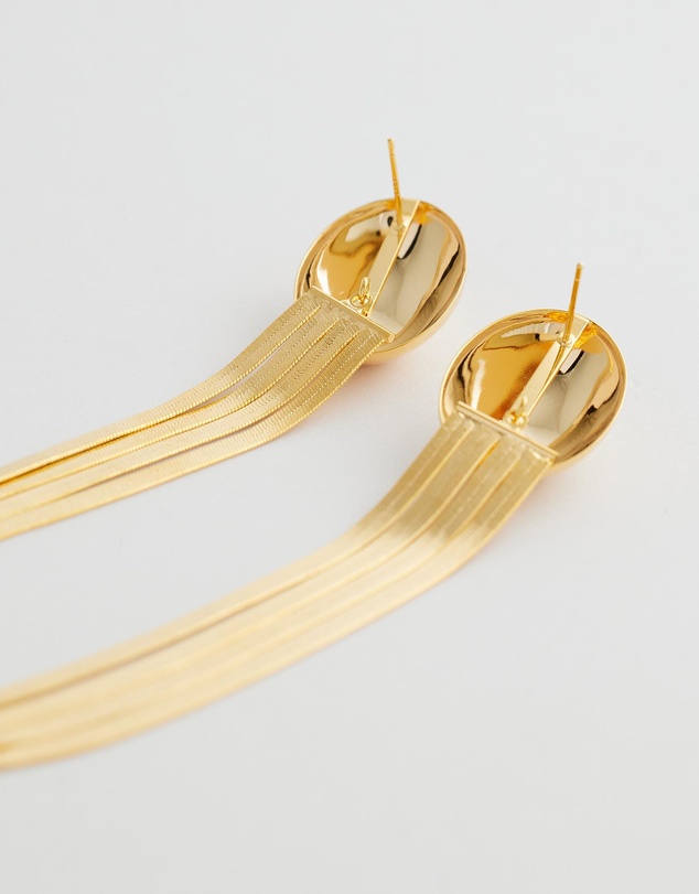 Mossée - Solana Gold Plated Long Earrings