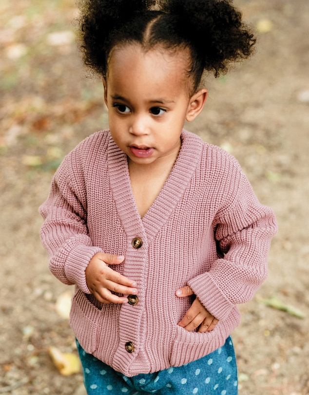 Kynd Baby - Knit Cardigan in Dusty Lilac