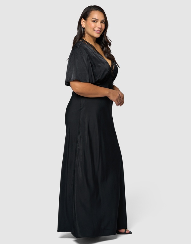 Sunday In The City - Electric Guitars Maxi Dress