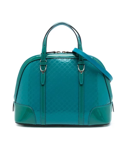 Pre-Loved by Azura Reborn - Pre-Loved Small Microguccissima Bicolor Patent Nice Dome Satchel