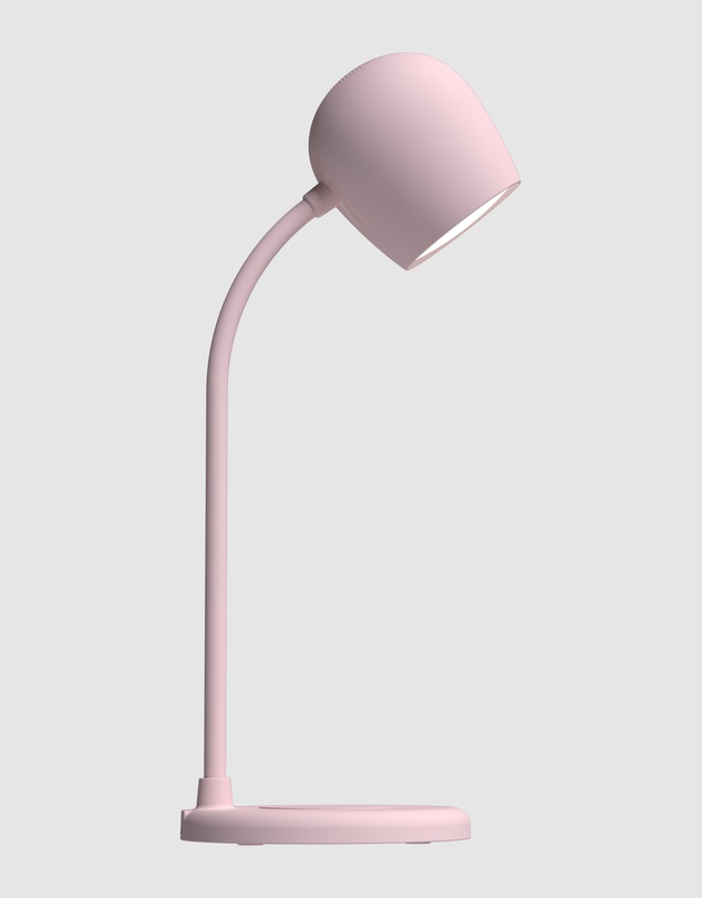 Kreafunk - Kreafunk Ellie Lamp W/ Qi Charger And Bluetooth Speaker - Dusty Rose