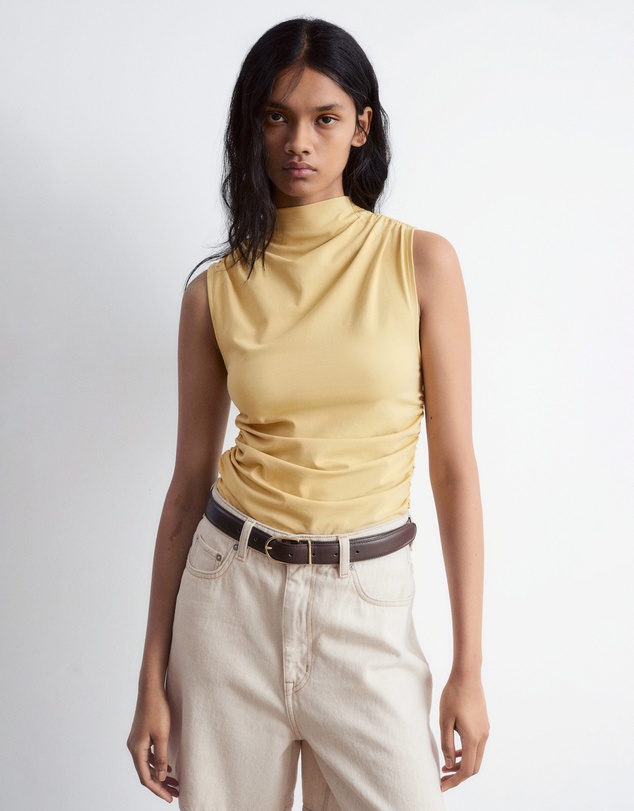 & Other Stories - Sleeveless Mock-Neck Top