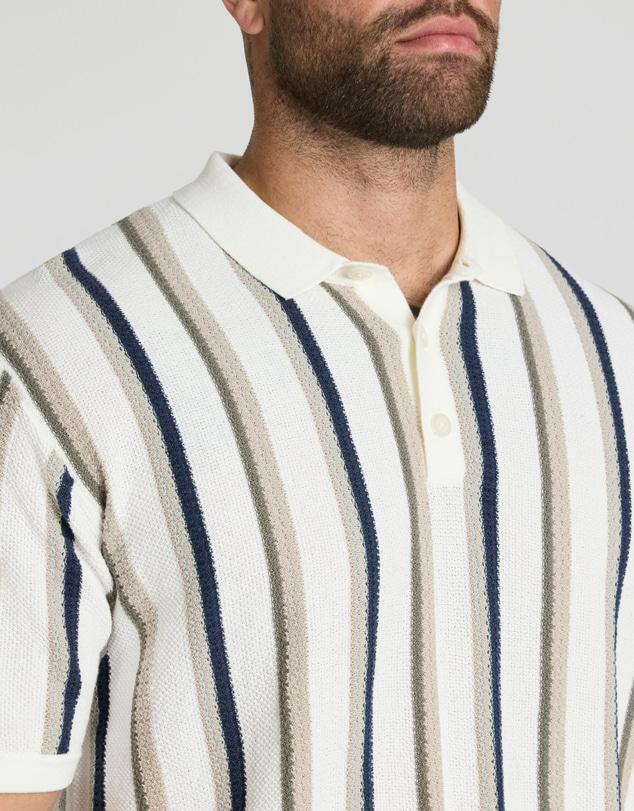 Johnny Bigg - Logan Stripe Knit Polo