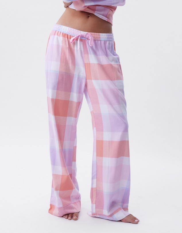 Bras N Things - Azlin Long Pant - Print Check