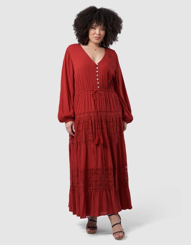 The Poetic Gypsy - Free Lace Maxi Dress