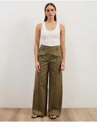 Atmos&Here - Laura Cotton Twill Pants