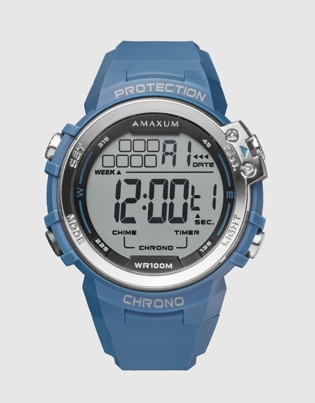 Maxum - EXPLORER Teal Blue Digital Watch