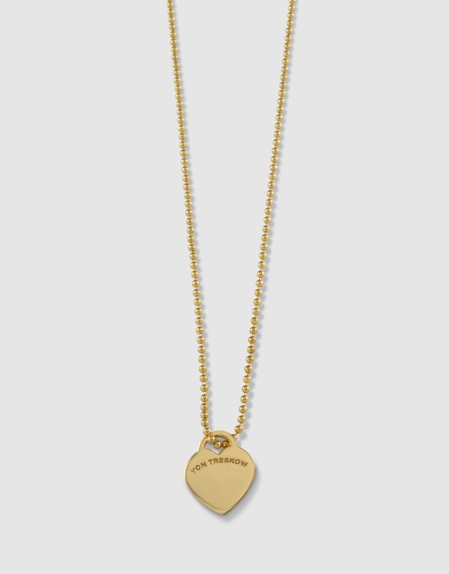 Von Treskow - Fine necklace with VT flat heart
