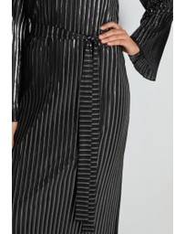 NEXT - Long Sleeve Belted Midi Dress