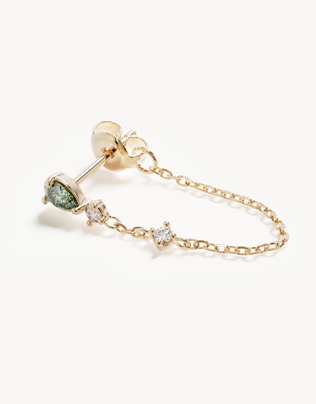 By Charlotte - Aura Chain Earrings