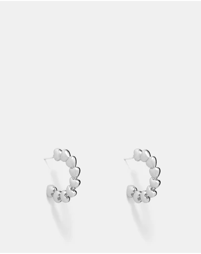 MIMCO - Fated Heart Hoop Earrings