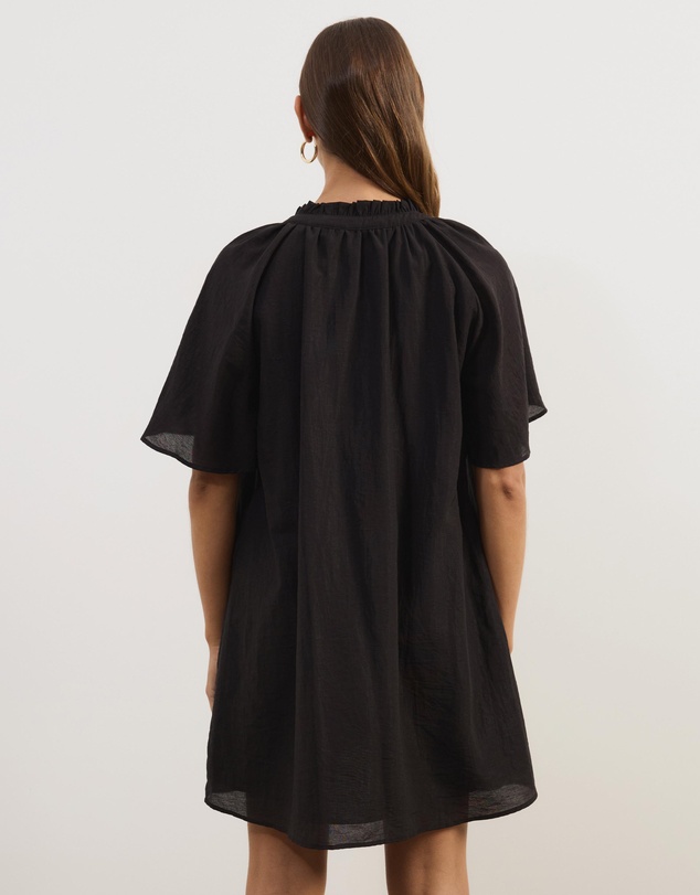 Atmos&Here - Amina A-Line Mini Dress With Butterfly Sleeves