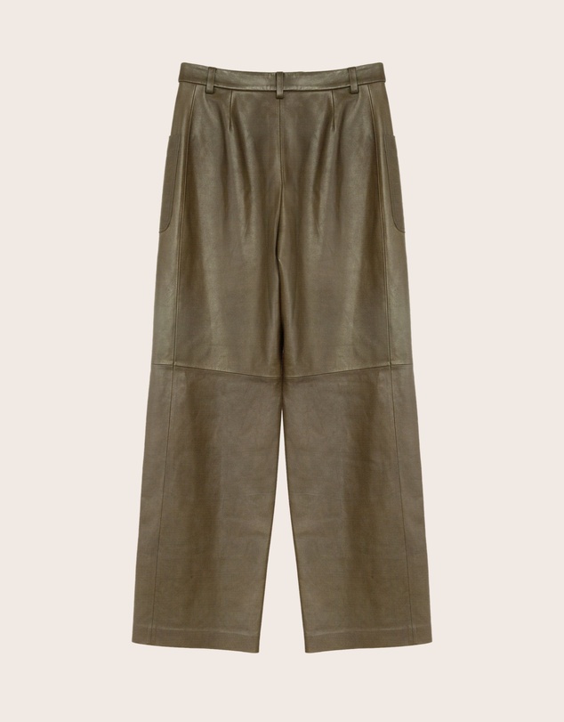 IDA+S - Greer Lambskin Wide-Leg Trousers