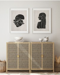 Olive et Oriel - Beauté en Morceaux II Art Print