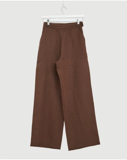 Revibe - Repaired AERE Wren Linen Pants - AU 8
