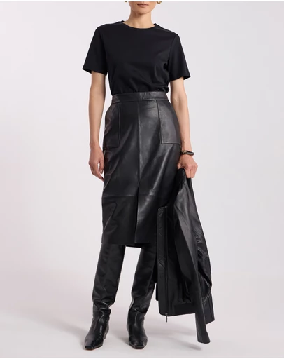 David Lawrence - Ellen Leather Skirt