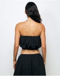 AERE - Quill Strapless Top