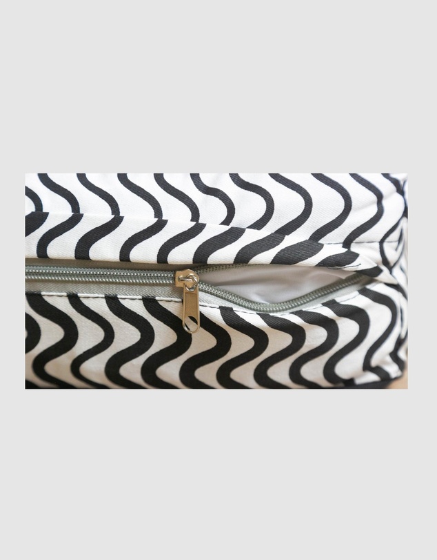 Mog & Bone - Classic Cushion Dog Bed - Black Wave