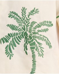Jag - Palm Embroidered Shirt