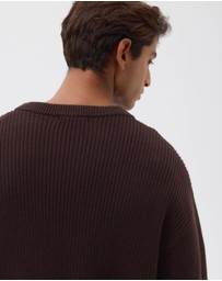 AERE - Organic Cotton Fisherman Rib Jumper