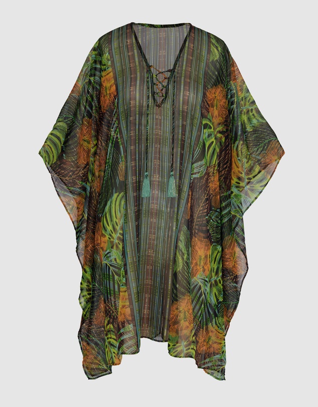 Miraclesuit Swimwear  - Sunset Islet Sheer Chiffon Caftan Beach Cover Up