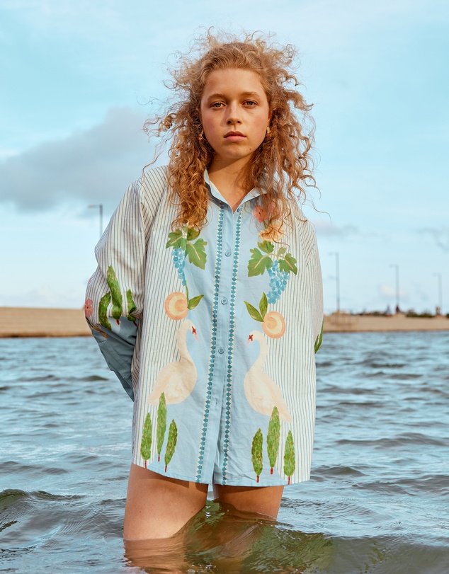SMWR. by The Somewhere Co - Swan Lake Oversized Long Sleeve Shirt