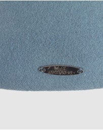 Max Alexander - Felt Blue Grey Pillbox Hat