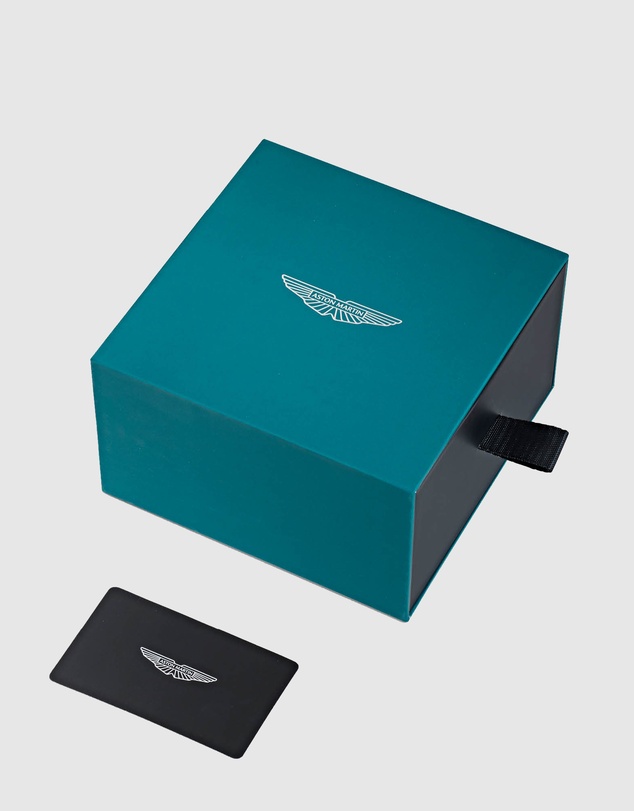 Aston Martin - GRZ Black Stainless Steel Bracelet Watch and Podium Green Silicone Strap Box Set