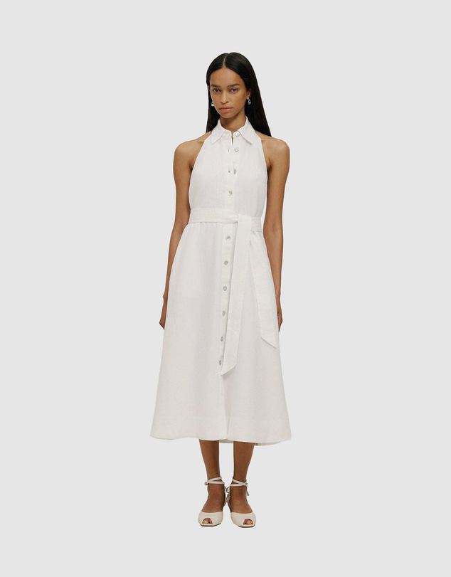 Trenery - Linen Halter Shirt Dress