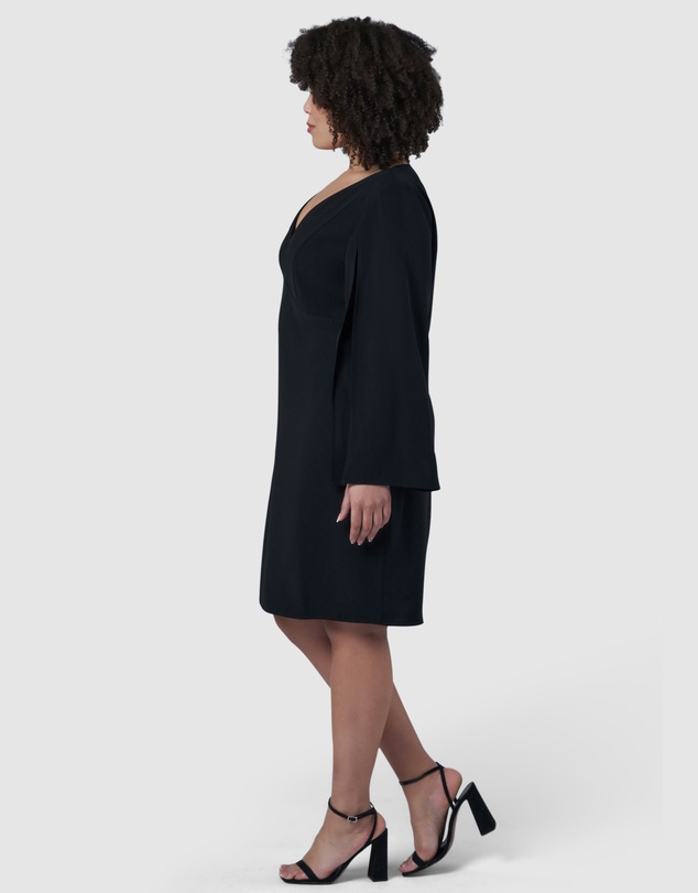 Pink Dusk by Curve Project - My Moment Cape Dress
