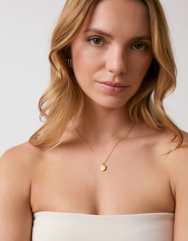 Zahar - Engravable Pebble Pendant Necklace