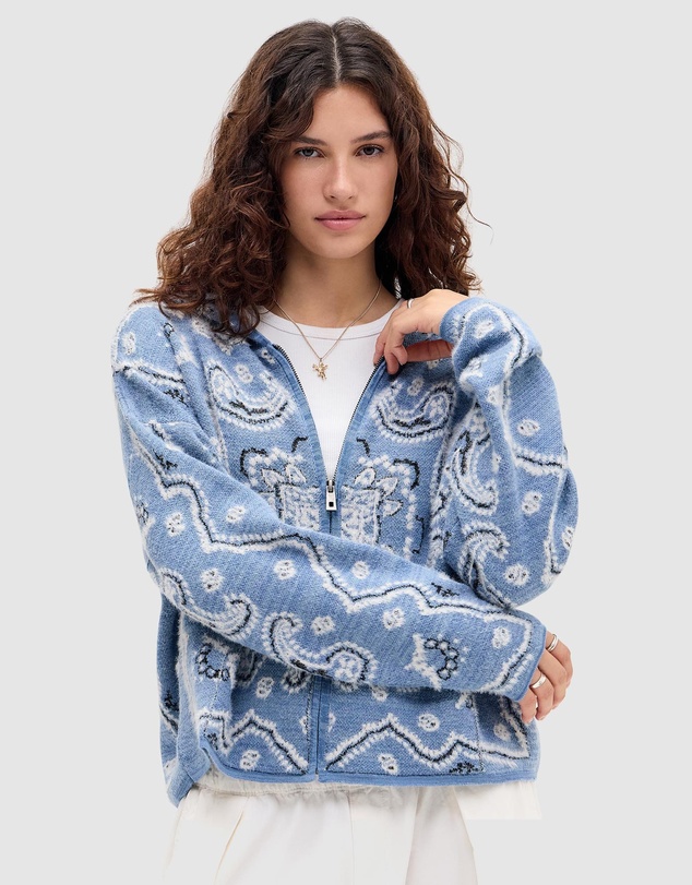 BDG By Urban Outfitters - BDG Bandana Knit Hoodie